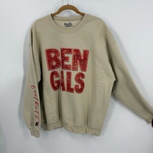 Bengals football relaxed, fit, oversized, sweatshirt, XL